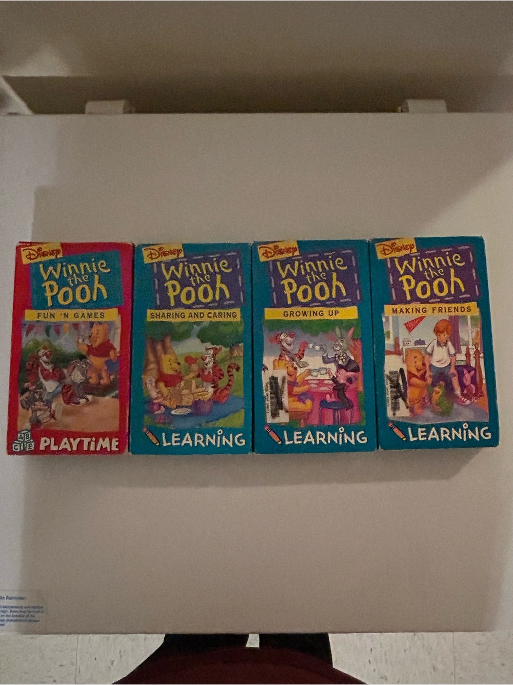 Disney's Winnie the Pooh - Learning: Vhs lot of 4 1980’s